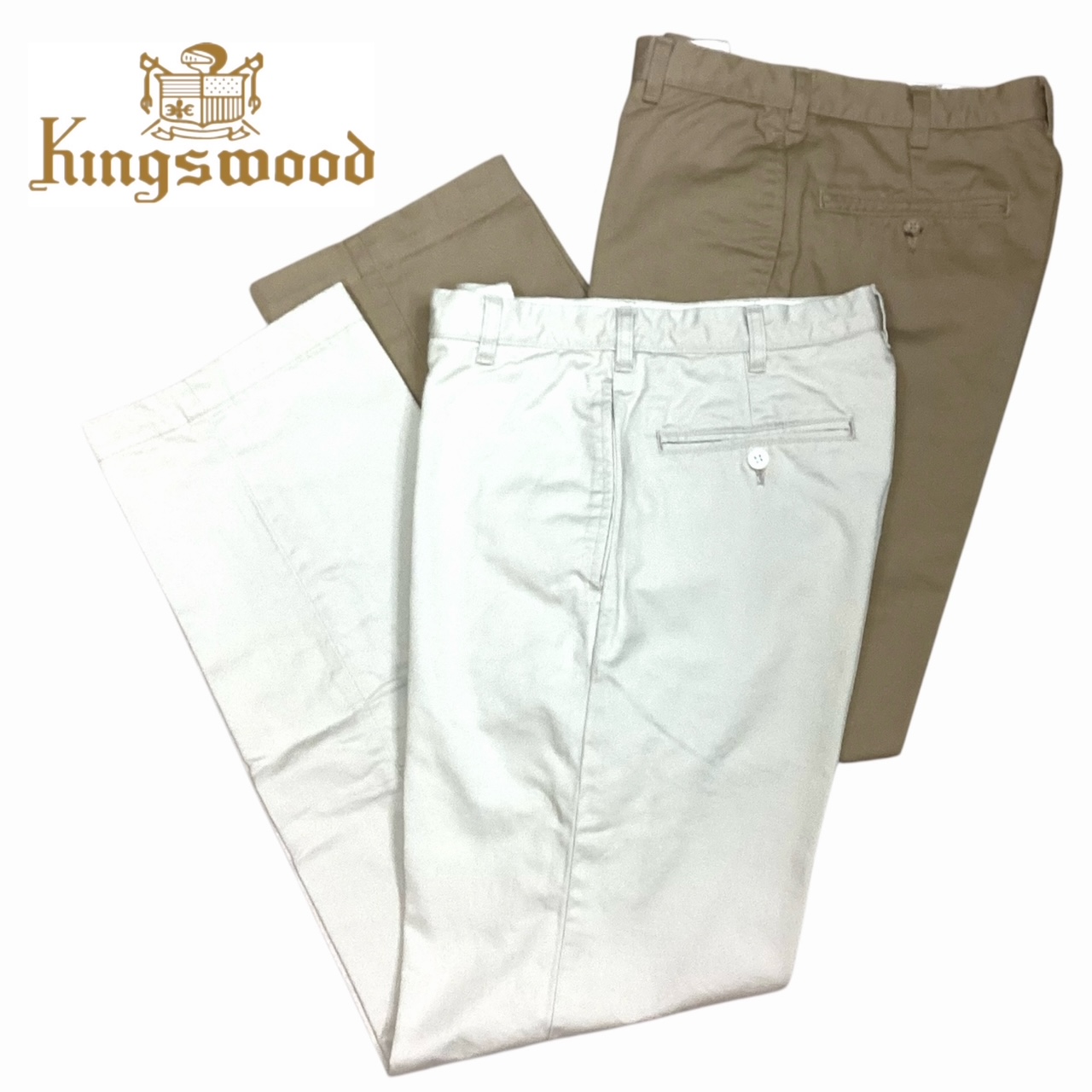 送料無料 KINGSWOOD【キングスウッド】TROUSERS KHK STONE トラウザーズ カーキ ストーン パンツ メンズ(男性用)【smtb-m】