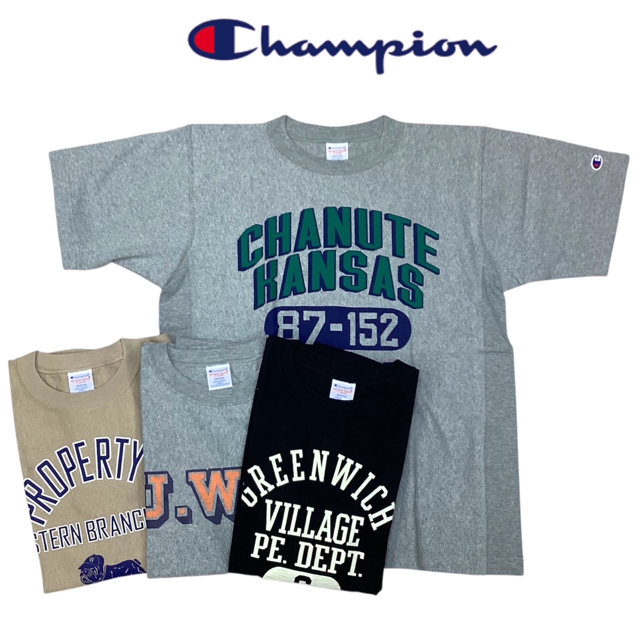 送料無料 CHAMPION【チャンピオン】R/W P-TEE リバースウィーブ 9.4 