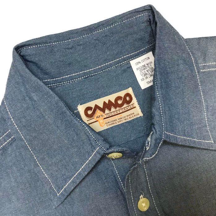 送料無料  CAMCO【カムコ】2 WORK L/S 長袖 シャンブレーシャツ ワークシャツ フラップポケット仕様 S-LL(XL) 長袖シャツ｜maine1988｜04