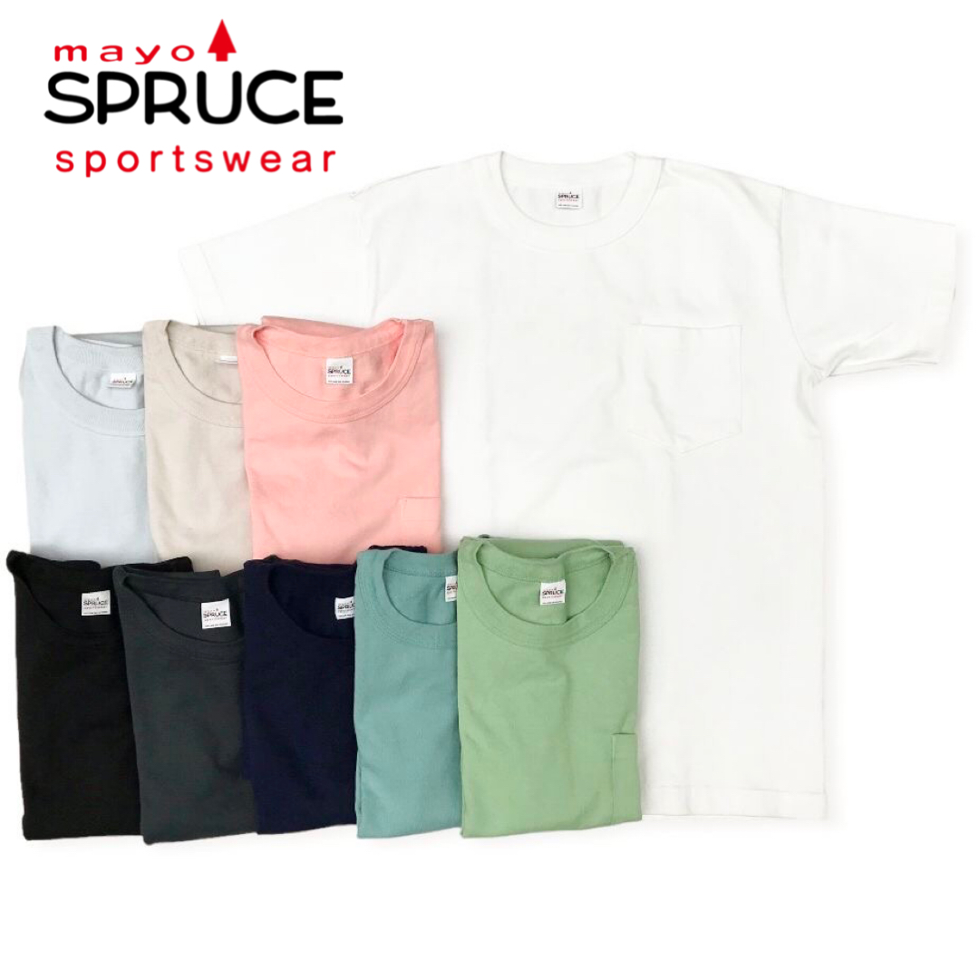 MAYO SPRUCE【メイヨー スプルース】PKT TEE S/S 半袖 ヘビーウェイト ポケット Tシャツ メンズ(男性用)【smtb-m】｜maine1988