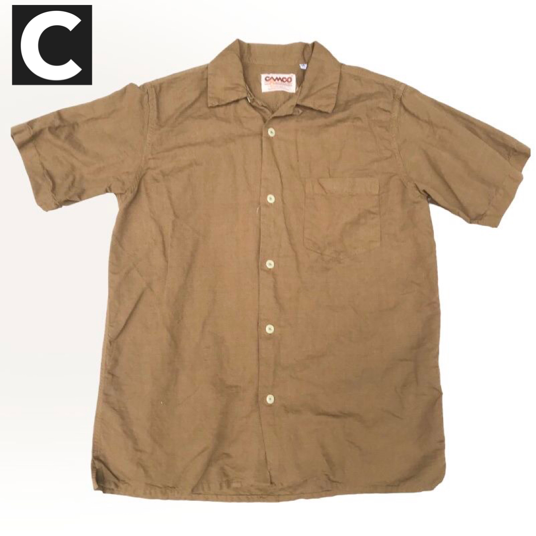 送料無料 CAMCO【カムコ】2 L/C OPEN S/S 半袖 リネンコットン