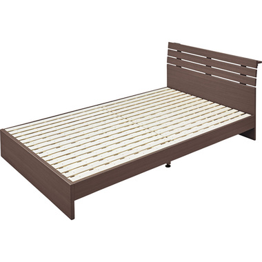 ベッド ベッドフレーム セミダブル すのこベッド コンセント付き 収納付き 木製 おしゃれ 北欧 シンプル モダン ヘッドボード 棚 ブラウン ナチュラル | 東谷 | 01