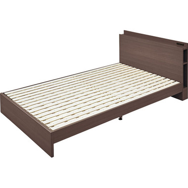 ベッド ベッドフレーム セミダブル すのこベッド コンセント付き 収納付き 木製 おしゃれ 北欧 シンプル モダン ヘッドボード 棚 ブラウン ナチュラル | 東谷 | 01