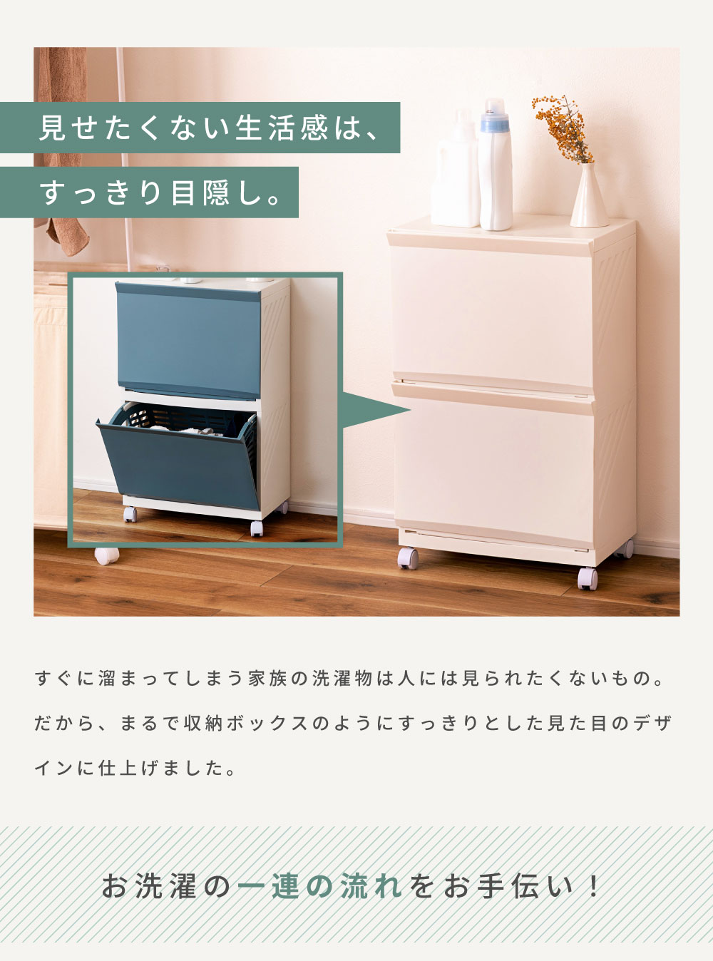 SANKA（家具、インテリア） ランドリーバスケット 折りたたみ