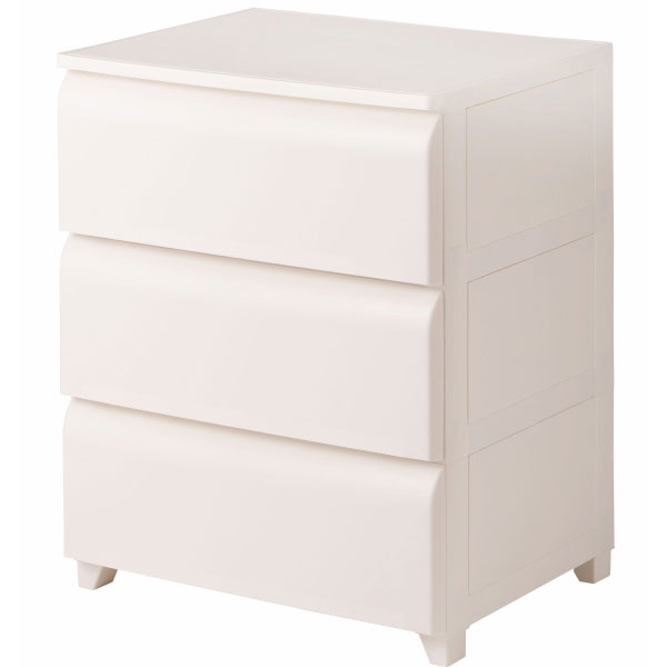 チェスト 衣装ケース ローチェスト 収納 引き出し 白 収納家具