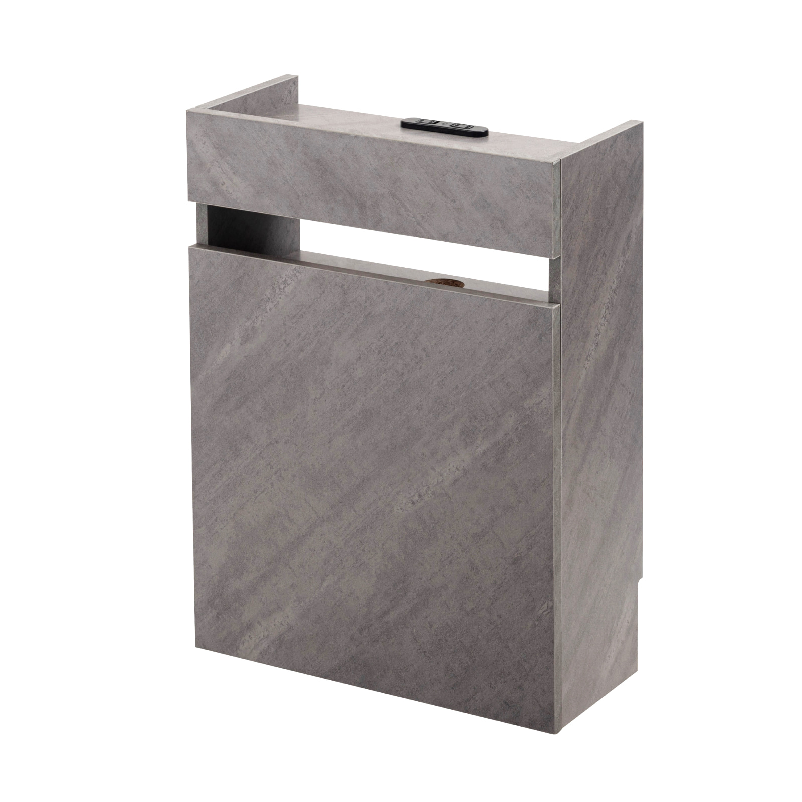 ルーターボックス ケーブル収納 スリム コード おしゃれ 北欧 ルーター収納 木目 コードスリット サイドテーブル ディスプレイ コンセント コンパクト 高さ60 | 東谷 | 05