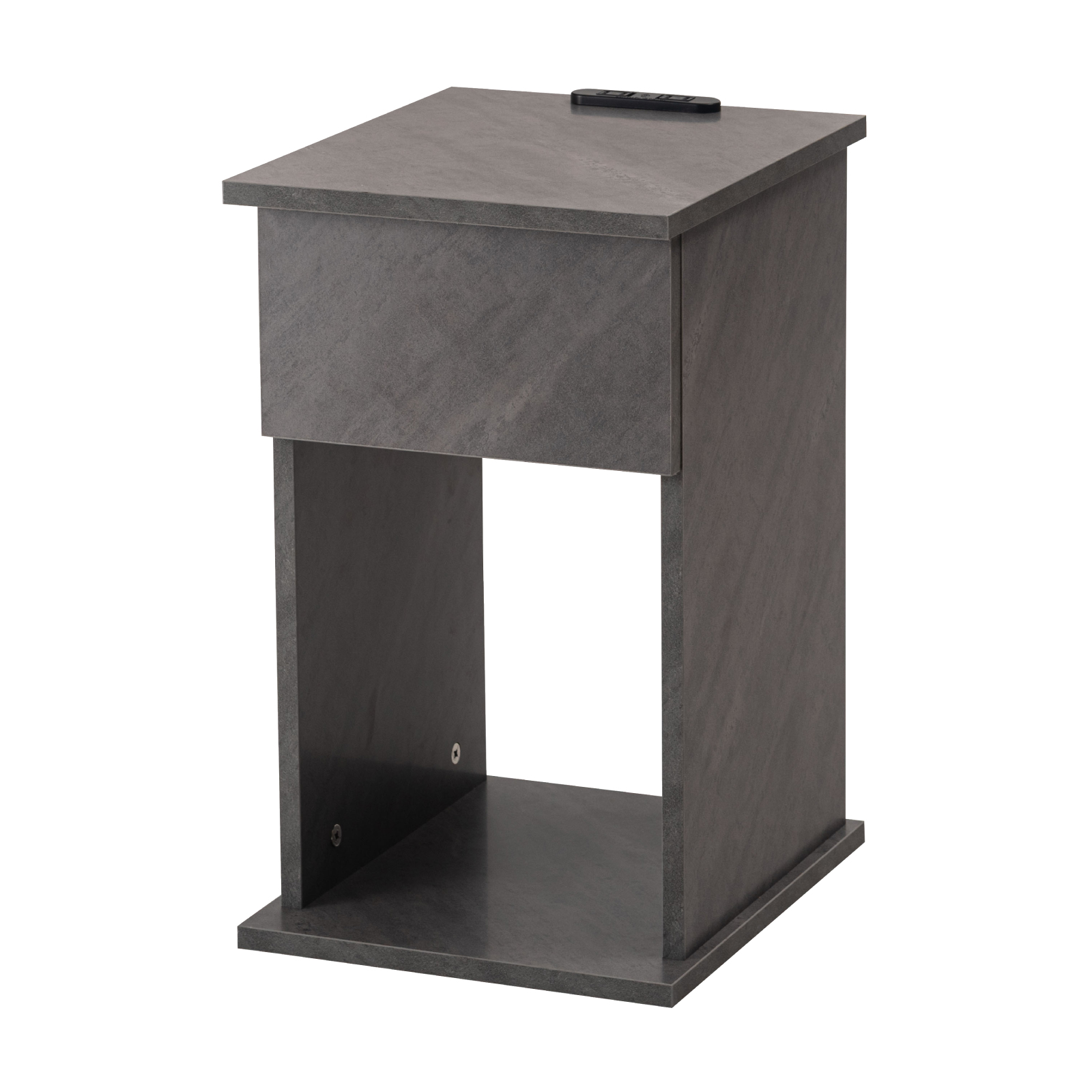 サイドテーブル ベッドサイドテーブル ナイトテーブル スリム ベッドテーブル ソファーテーブル テーブル 収納 コンセント ブラウン グレー ナチュラル | 東谷 | 02