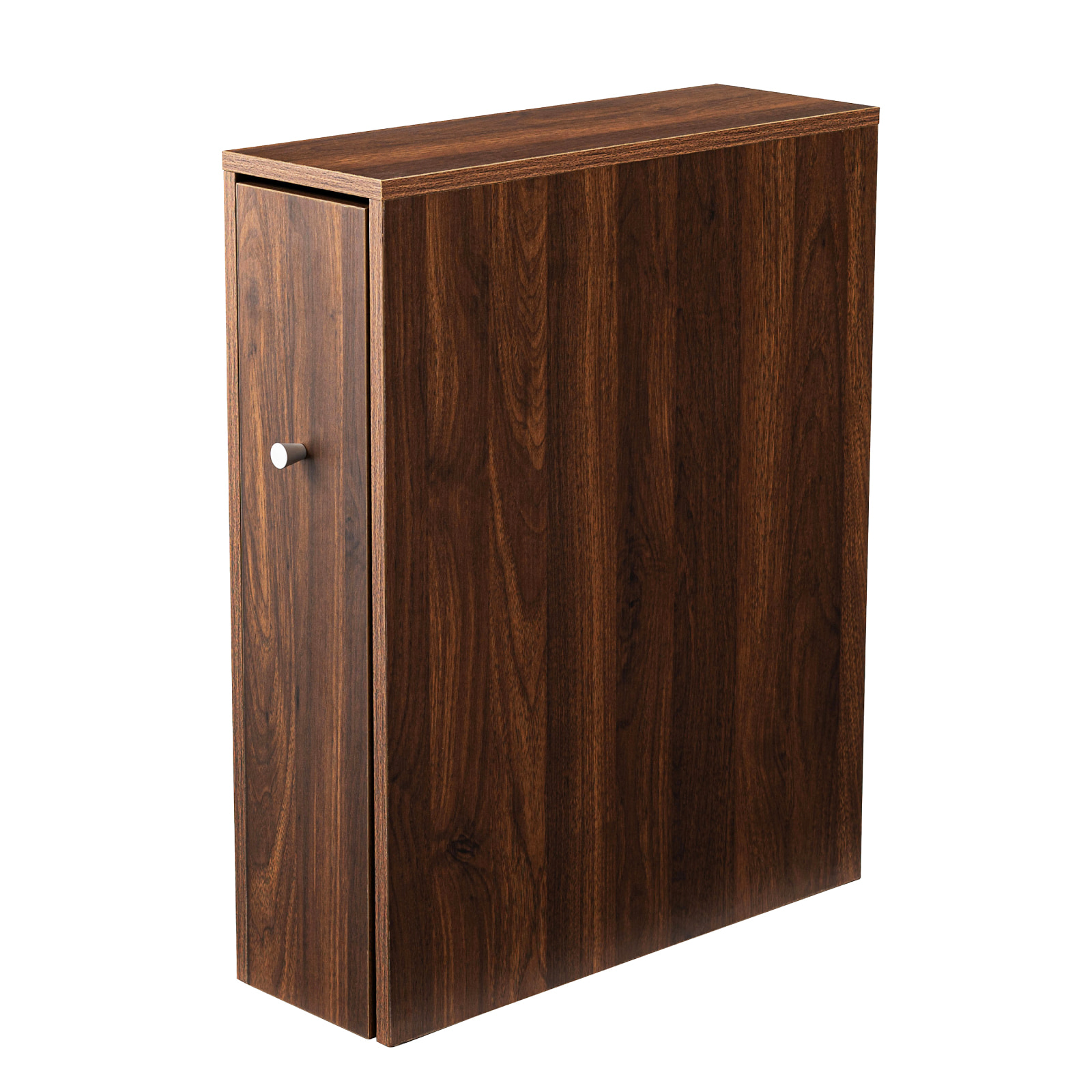 トイレ収納 トイレラック トイレットペーパーホルダー 目隠し 引き出し スリム 北欧 モダン シンプル 木目 ナチュラル 収納棚 ディスプレイ 小物 キャスター付き | 東谷 | 03