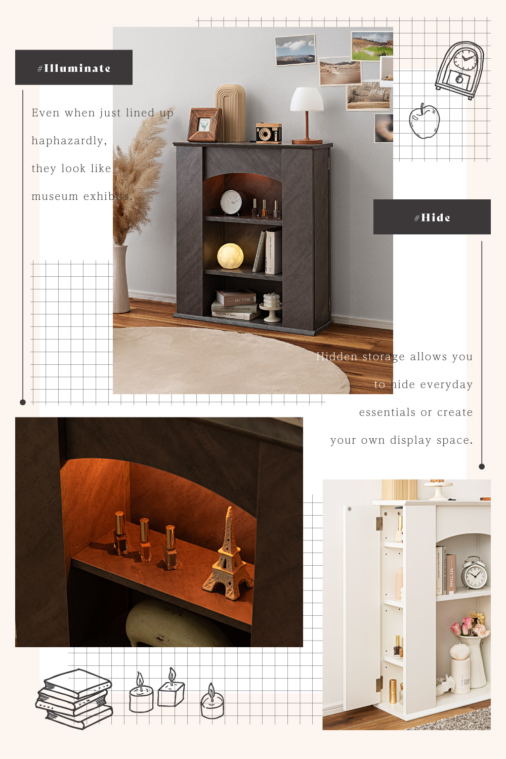 マントルピース ディスプレイラック