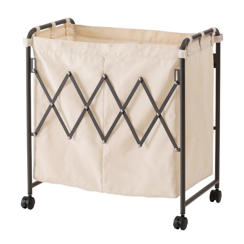 バスケット 折りたたみバスケット おしゃれ 折りたためる 一人暮らし シンプル 収納 衣類収納 小物収納 マガジン収納 仕切り 底板 軽量 軽い 持ち運び リビング | B-LINE | 01