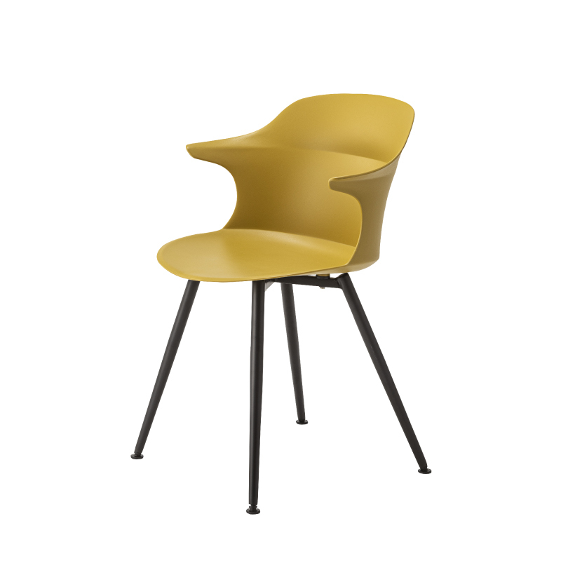 洋風　椅子　イス　イエロー　黄　ダイニングチェア 2脚セット】 カフェチェア ダイニングチェア おしゃれ 木脚 デザイン