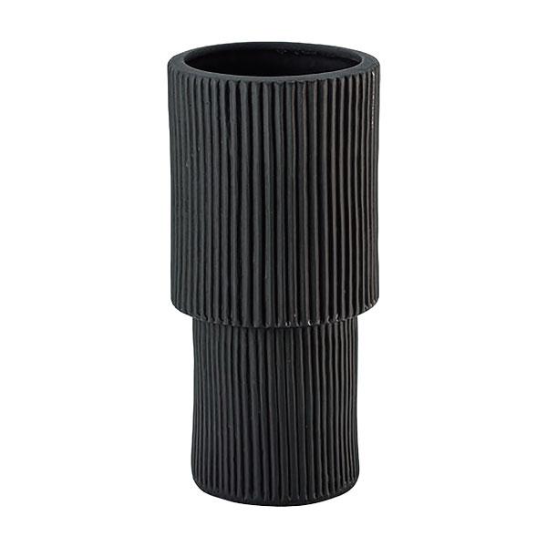 傘立て スリム 陶器 丸 円形 おしゃれ ストライプ 柄 模様 ナチュラル フラワーベース コンパクト かわいい 傘入れ 玄関 アンブレララック シンプル モダン 北欧 | 東谷 | 01