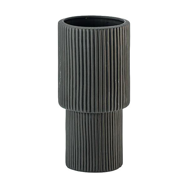 傘立て スリム 陶器 丸 円形 おしゃれ ストライプ 柄 模様 ナチュラル フラワーベース コンパクト かわいい 傘入れ 玄関 アンブレララック シンプル モダン 北欧 | 東谷 | 04