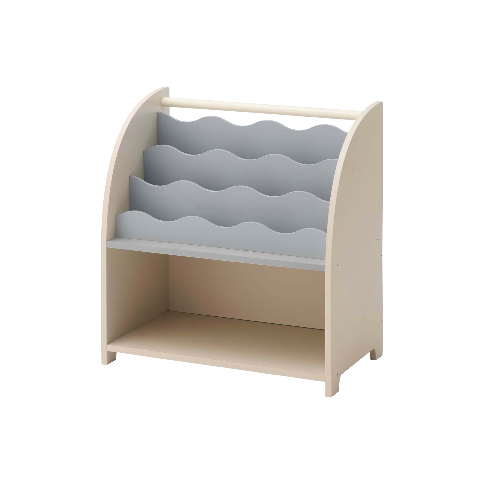 絵本棚 本棚 子供 絵本ラック 子供用本棚 ブックシェルフ キッズラック おしゃれ 収納 飾り棚 本 おもちゃ 収納 リビング スリム 薄型 低い | 東谷 | 02