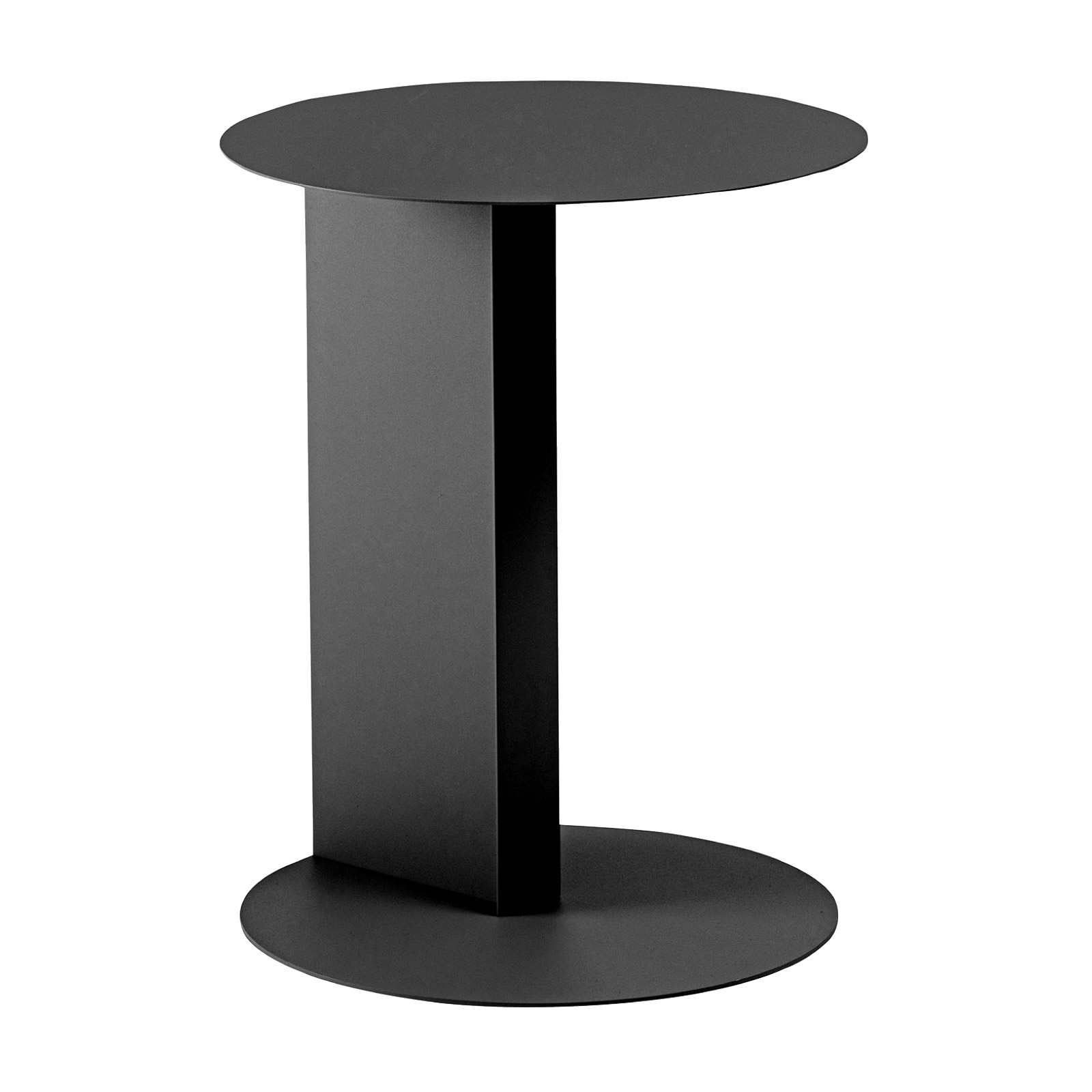 東谷 サイドテーブル テーブル 丸 丸型 白 黒 スリム 円形 ソファ横