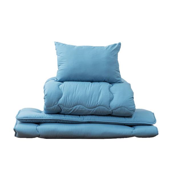 布団セット セミダブル 3点 布団 ふとん ピーチスキン 防ダニ 抗菌 防臭 掛け布団 敷き布団 枕 まくら 寝具 新生活 来客用 シンプル 無地 かわいい 軽い 軽量 | 東谷 | 01