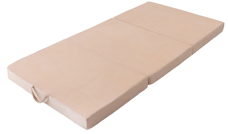 マットレス 3つ折り シングル 高反発 ウレタン 厚み10cm メッシュ素材 リバーシブル 硬め 洗えるカバー 清潔 シンプル 快適 折りたたみ 折り畳み 来客用 | 東谷 | 03