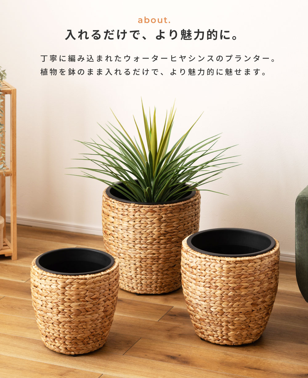 プランター 植木鉢 7号用 単品 おしゃれ ナチュラル グリーンポット