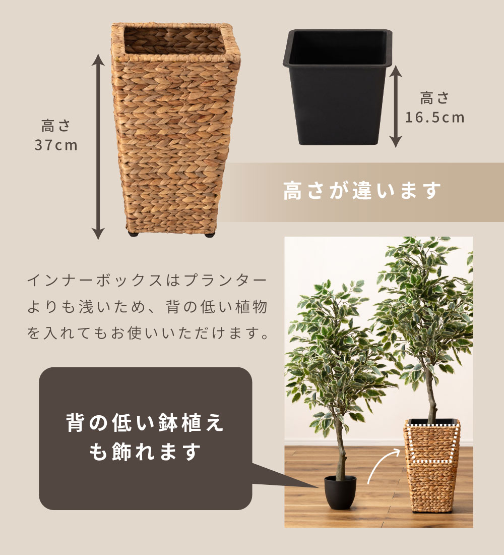 プランター 植木鉢 5号用 単品 おしゃれ ナチュラル グリーン