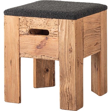 スツール 木工家具 スツール | LISCIO Stool | 柿渋染 | DENTO