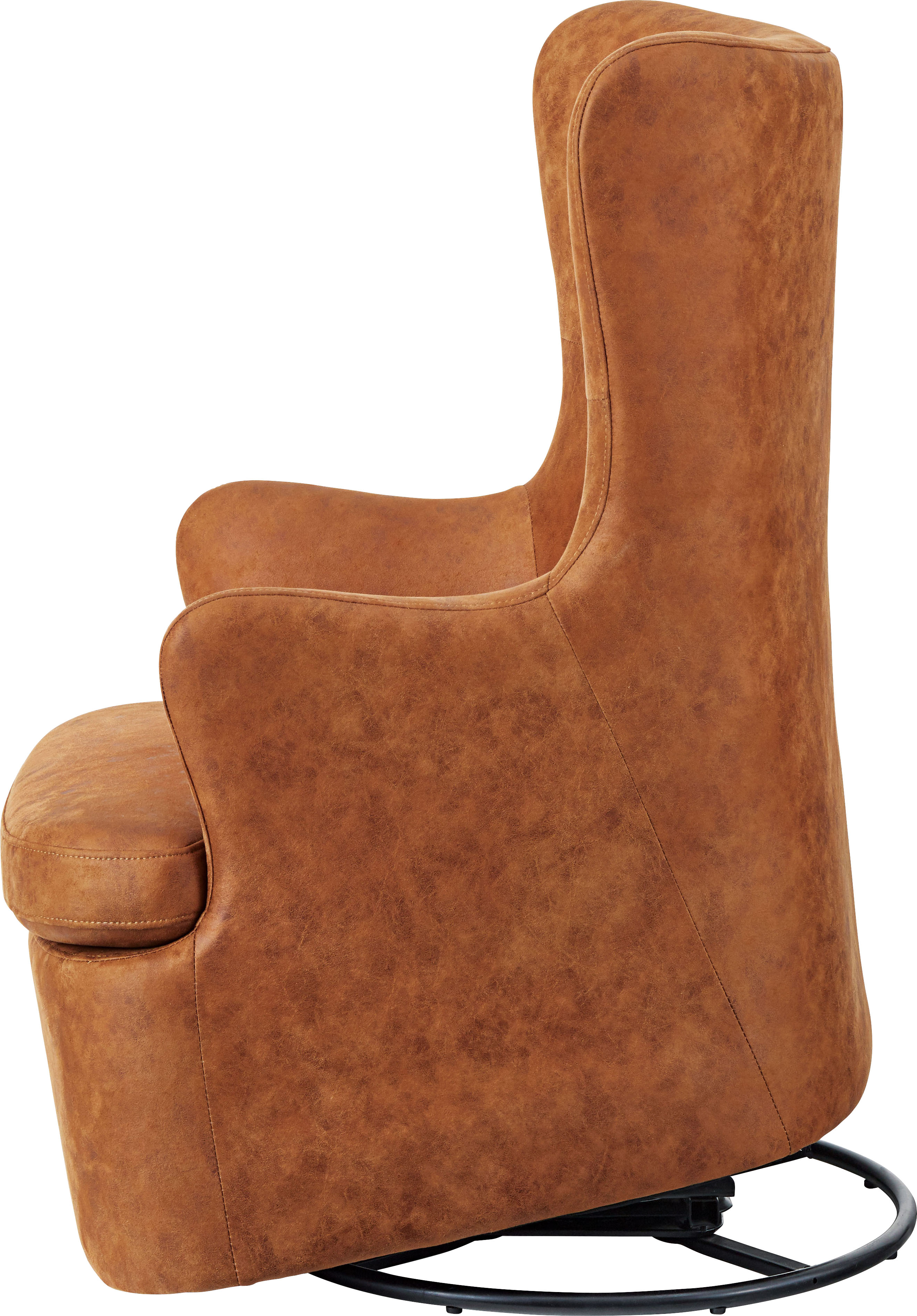 ロッキングチェア おしゃれ リビング 一人掛け フロアチェア 回転式 360度回転 クロスレザー オールシーズン ウィービングベルト シンプル インダストリアル ゆらゆら