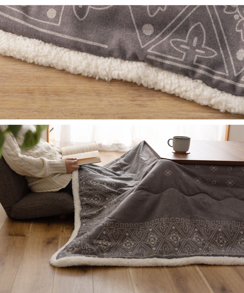 東谷 こたつ セット 2点 長方形 おしゃれ 75×75 コタツ テーブル