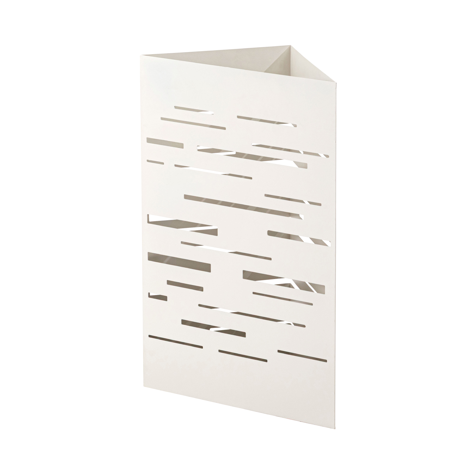 傘立て おしゃれ スリム 外置き 三角 水受け付き 玄関 スチール製 完成品 可愛い モダン 黒 白 屋外 屋内 軽量 | 東谷 | 02