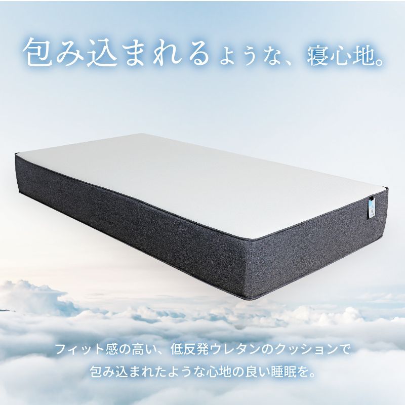 東谷 マットレス シングル 低反発 ウレタン 厚み24cm 防菌 防臭 防ダニ