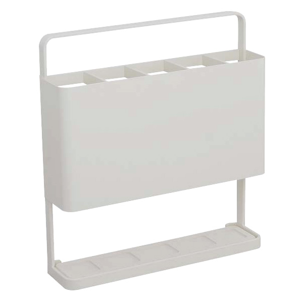 傘立て おしゃれ スリム 外置き コンパクト アンブレラスタンド 珪藻土 白 黒 シンプル 玄関 四角 省スペース アンブレラスタンド 傘入れ 5本 ブラック | 東谷 | 02