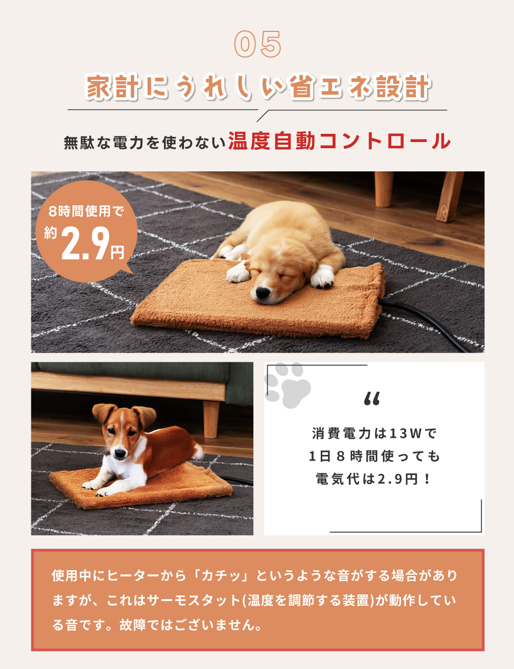 ペット用ヒーター ペット ヒーター Lサイズ 床暖房 温度調節 断線防止