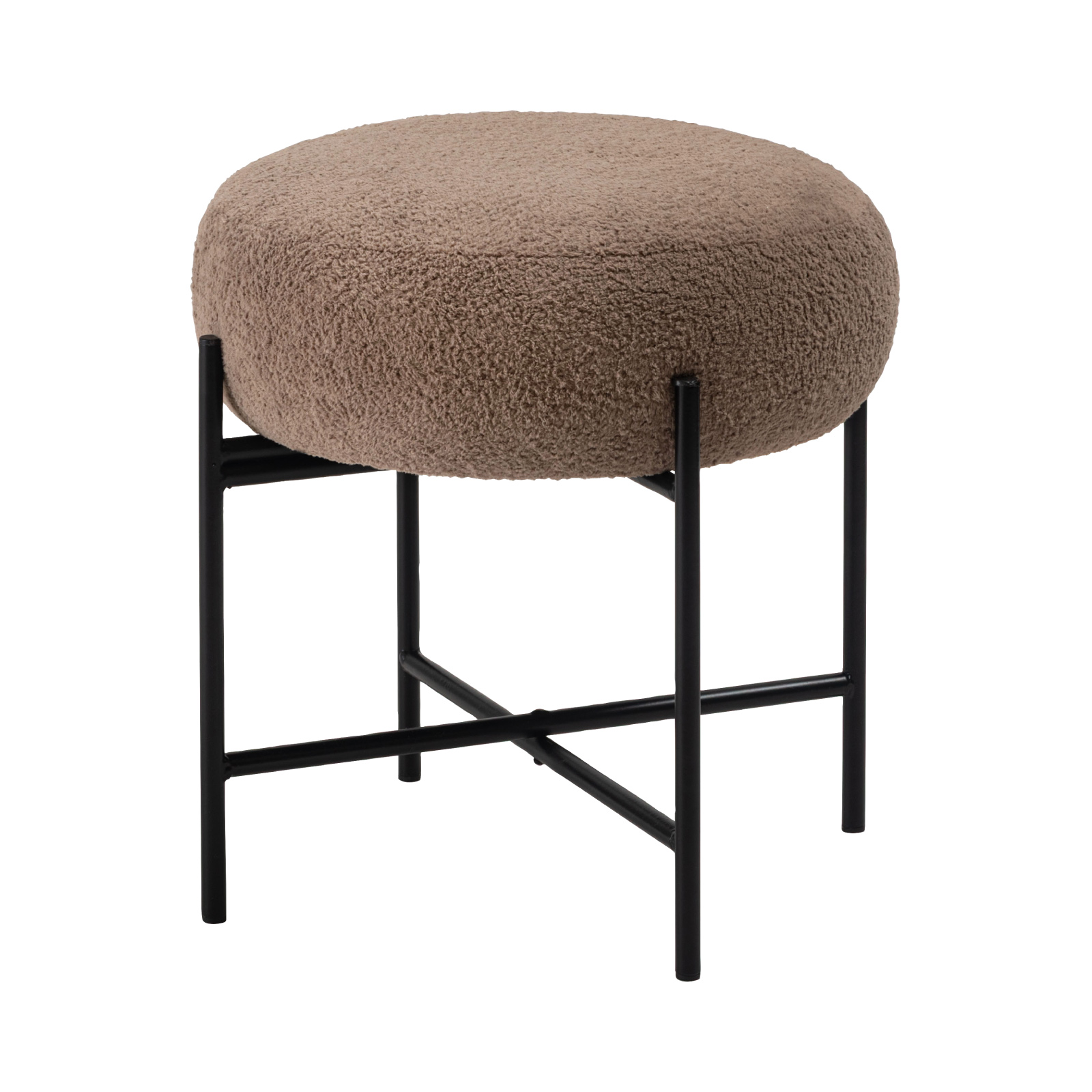 スツール 椅子 おしゃれ 丸 高さ40cm 円形 来客用 ナチュラル 北欧 モダン シンプル ファブリック チェア 椅子 | 東谷 | 01