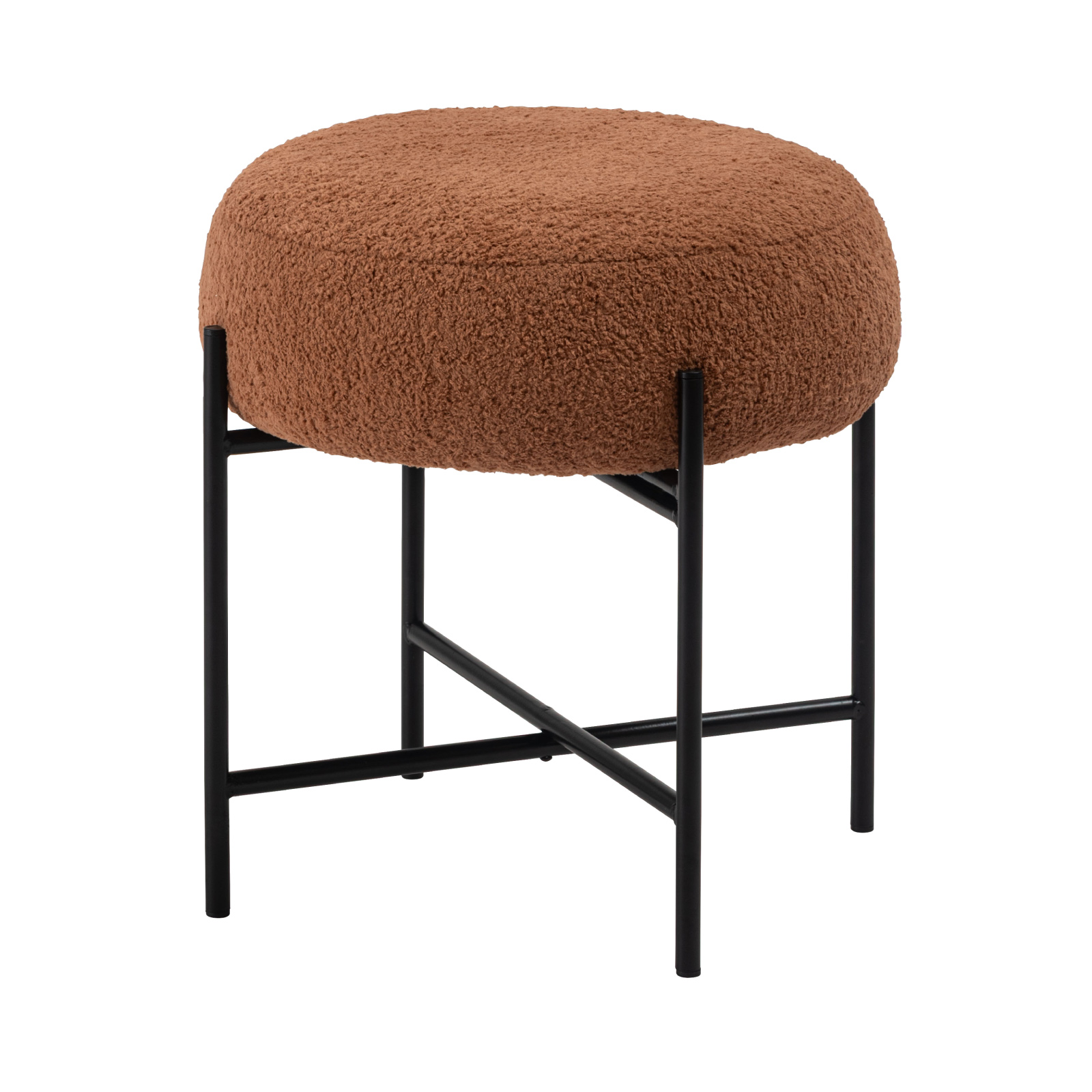 スツール 椅子 おしゃれ 丸 高さ40cm 円形 来客用 ナチュラル 北欧 モダン シンプル ファブリック チェア 椅子 | 東谷 | 03