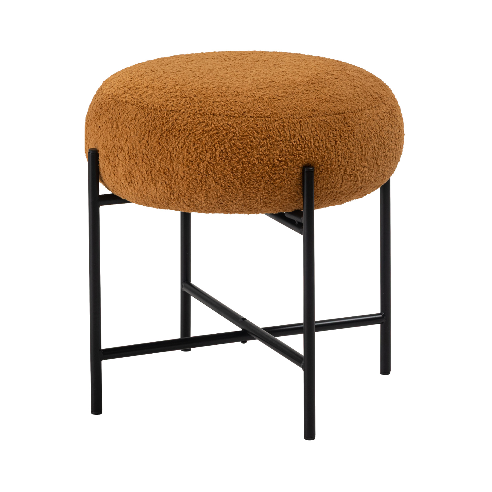 スツール 椅子 おしゃれ 丸 高さ40cm 円形 来客用 ナチュラル 北欧 モダン シンプル ファブリック チェア 椅子 | 東谷 | 04