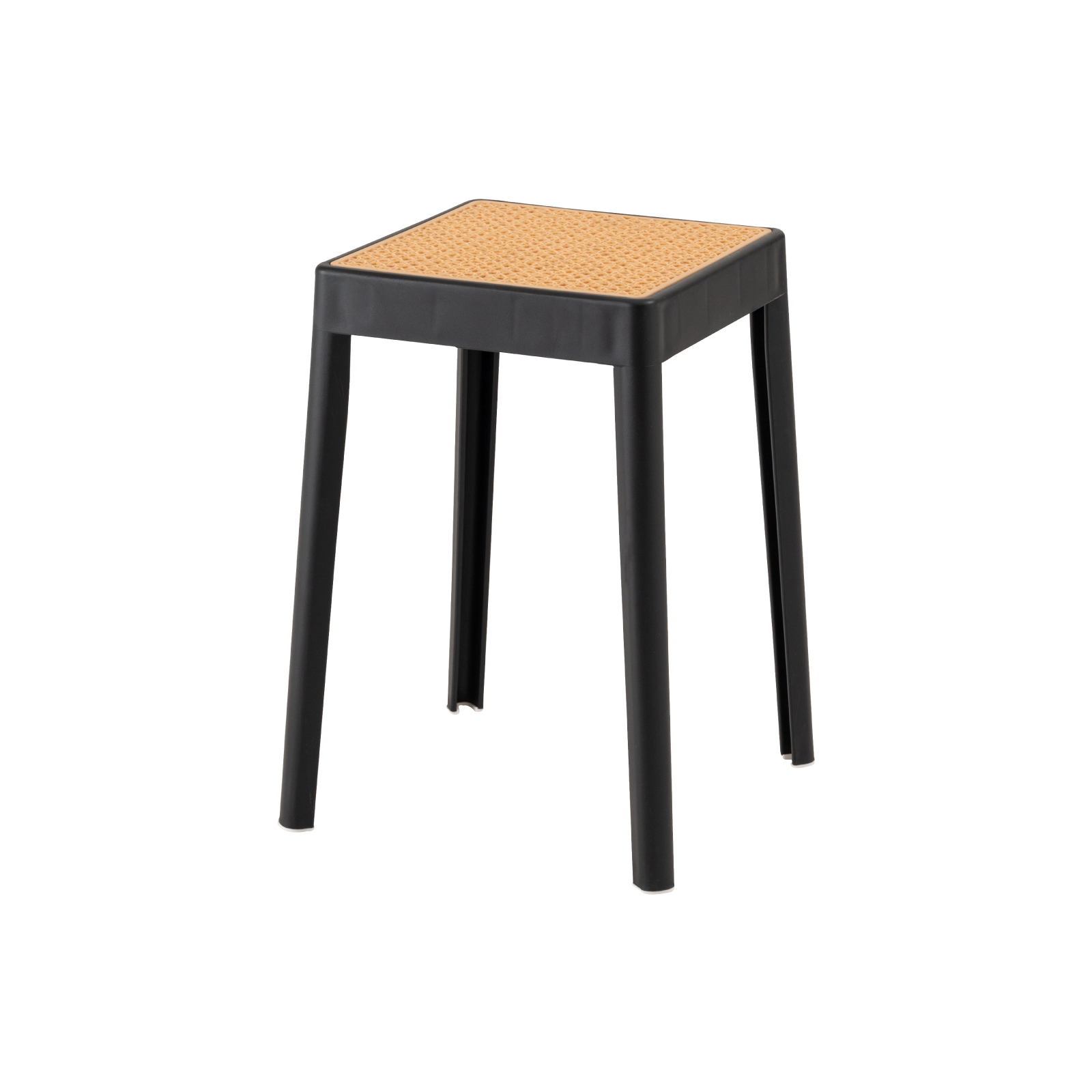 東谷 スツール 椅子 高さ46 玄関 おしゃれ ラタン調 北欧 完成品