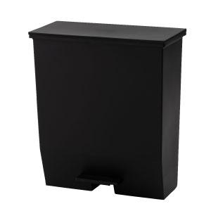 ゴミ箱 スリム 45リットル キャスター 軽い 軽量 袋止め ダストボックス 45L袋 キッチン リビング 室内 フタ付き ペダル式 抗菌 防汚 サニタリー シンプル 白 黒 | RISU（家具、インテリア） | 01