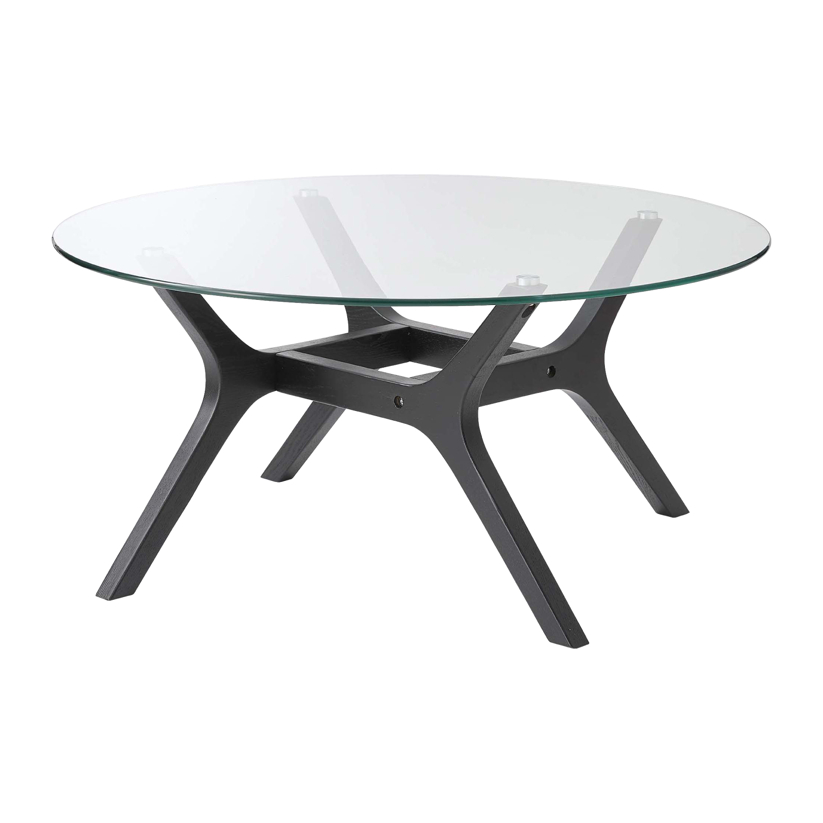 東谷 テーブル ローテーブル おしゃれ 高さ38 丸 ガラス センター