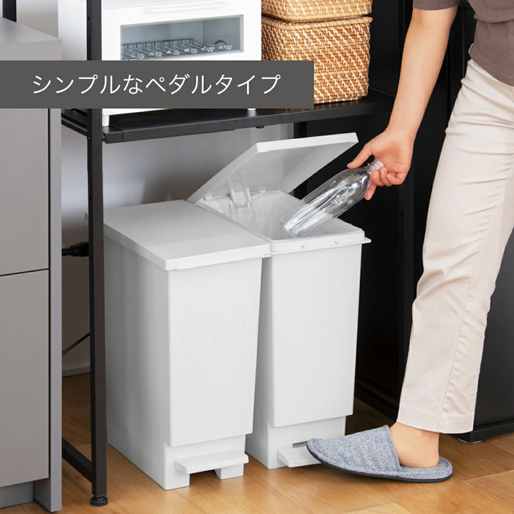 ゴミ箱 スリム 20リットル 20L 蓋つき 分別 2個セット ダストボックス