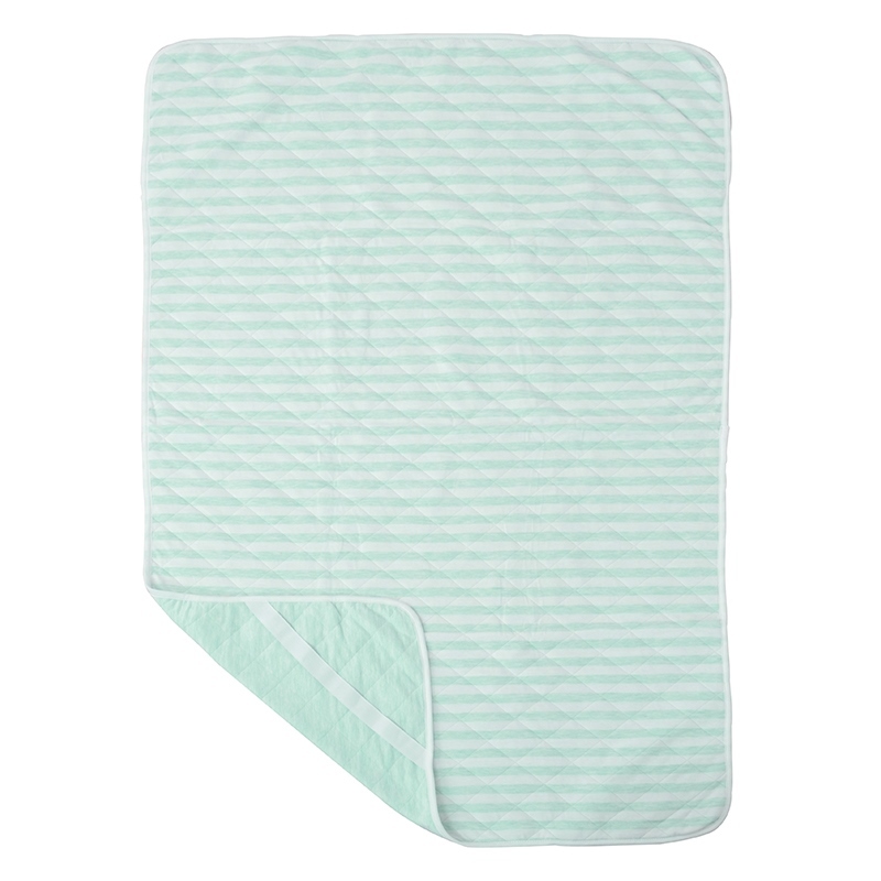 敷パッド 敷きパッド ベビー 赤ちゃん 洗える 70×120 ニット 綿100％ 布団パッド キルト コットン 子ども 子供 幼児 保育園 日本製 ボーダー 洗濯機可 吸湿 |  | 02