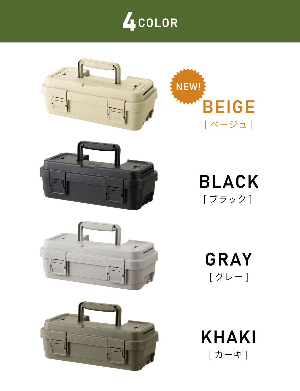 東谷 スタックカーゴ 4L ツールボックス 工具箱 キャンプ アウトドア