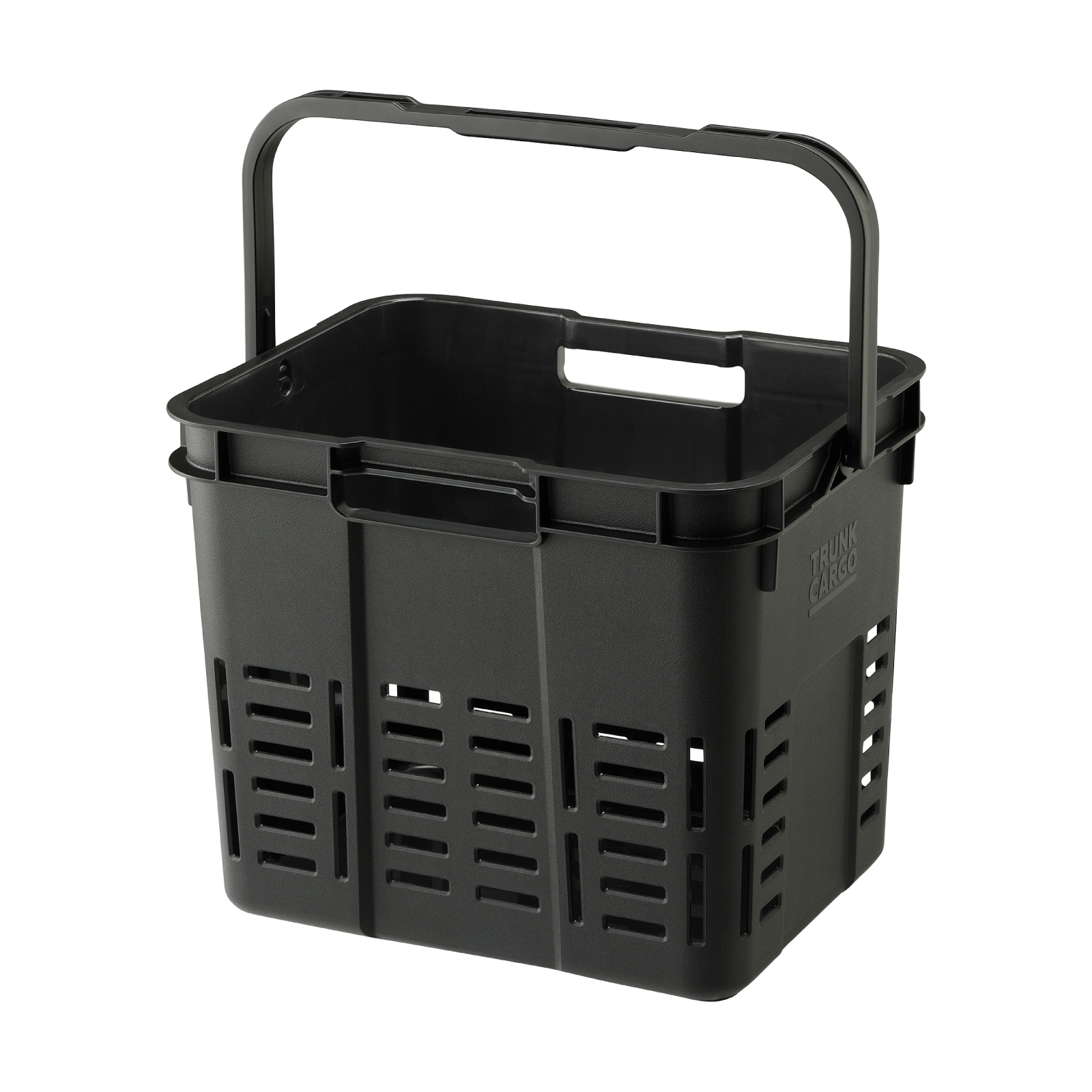 トランクカーゴ 16L 仕切り メッシュカーゴ カゴ 持ち手付き おしゃれ 丸洗い 小物入れ 積み重ね可能 収納バスケット グリーン ハンドル アウトドア キャンプ | 東谷 | 03