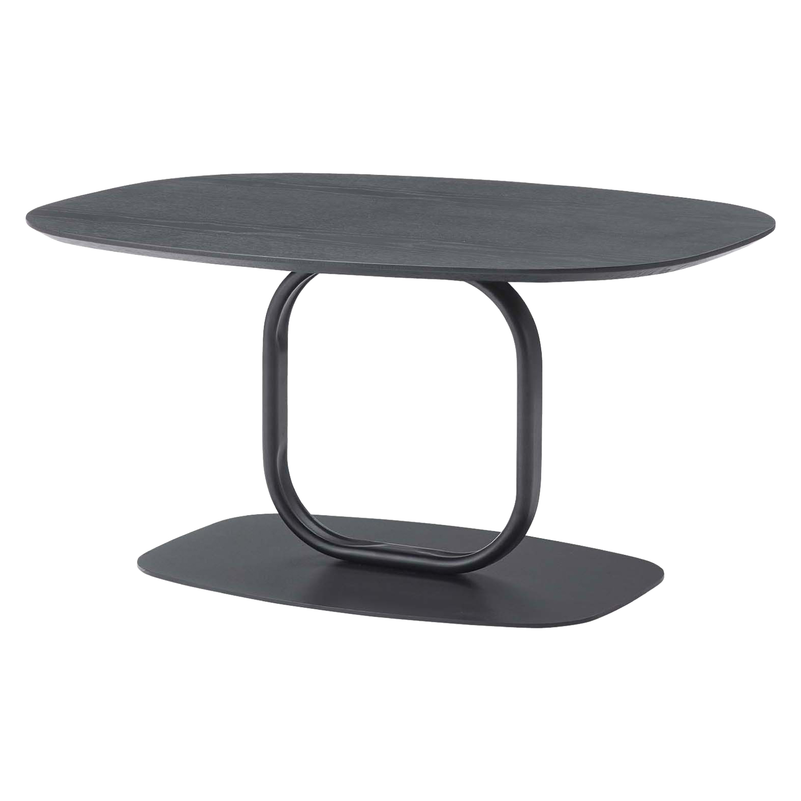 黒い楕円形座卓 ローテーブル 東谷 ローテーブル おしゃれ 幅80 センターテーブル 楕円形 机 角丸