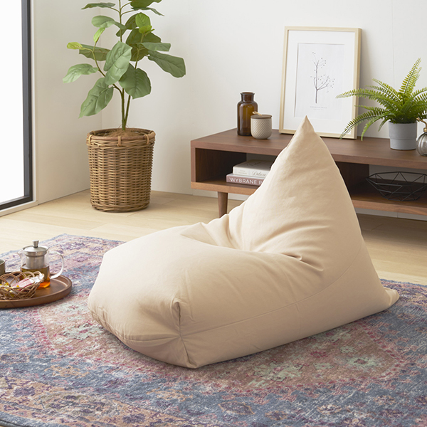 ビーズクッション レゴリス 日本製 フロアソファ 座椅子 ローソファー フロアチェア マルチソファ 1人掛け 低い 低め クッション 布地 ファブリック オックスフォード生地 デニム 一人暮らし ワンルーム ごろ寝 シンプル 完成品 座る 寝る 昼寝 ギフト プレゼント 軽量 軽い