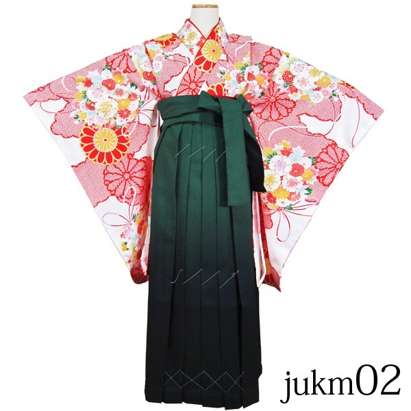 希少[京の舞姿]ジュニア女の子着物袴3点セットjukm05 他の着物