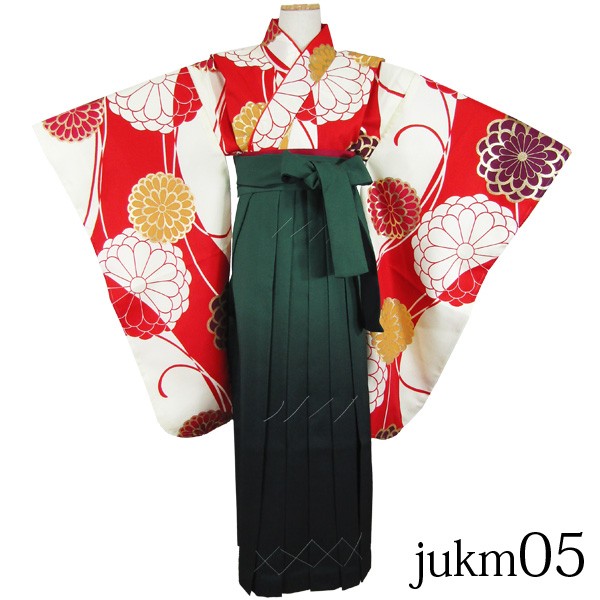 希少[京の舞姿]ジュニア女の子着物袴3点セットjukm05 他の着物
