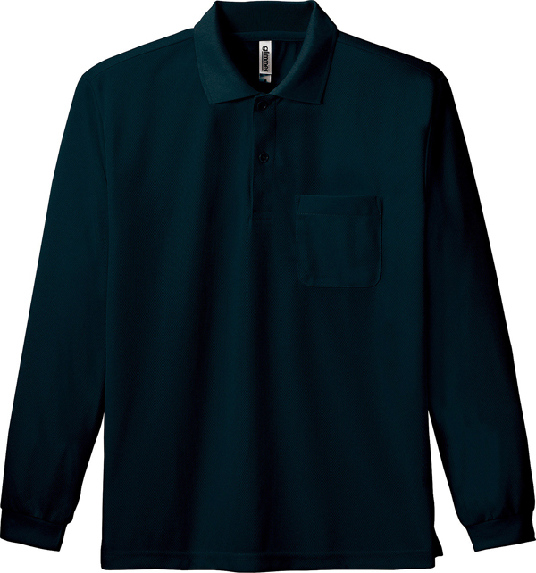 大きいサイズ 長袖 ポロシャツ 4.4オンス ドライ ポケット付 00335 グリマー glimme...