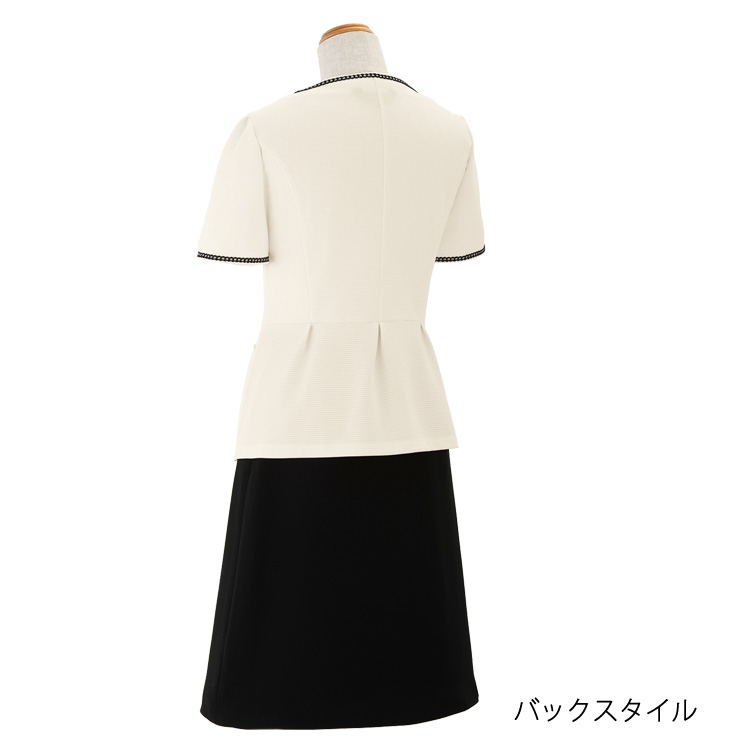 アンジョア 大きいサイズ 春夏 レディース 半袖 オーバーブラウス アイボリー ライトジャケット オフィス 事務服 入学式 卒業式 ジョア 26550 17号 19号 ジョア アンジョア 大きいサイズ 春夏 レディース 半袖 オーバー