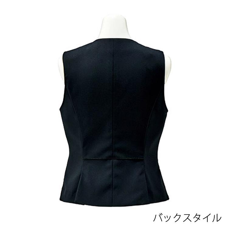 レディース オールシーズン ベスト ストレッチ 防汚 無地 事務服 接客 受付 クリニック オフィス  OL ボンオフィス BCV1104 ボンマックス（ユニフォーム） レディース オールシーズン