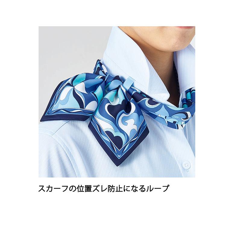 レディース 半袖 リボン付き 2way ニットブラウス 吸汗速乾 オフィスシャツ Yシャツ 事務服 就活 リクルート 面接 フォーマル ポリジン加工 ボンオフィス RB4565 ボンマックス（ユニフォーム） レディース 半袖 リボン付き 2way