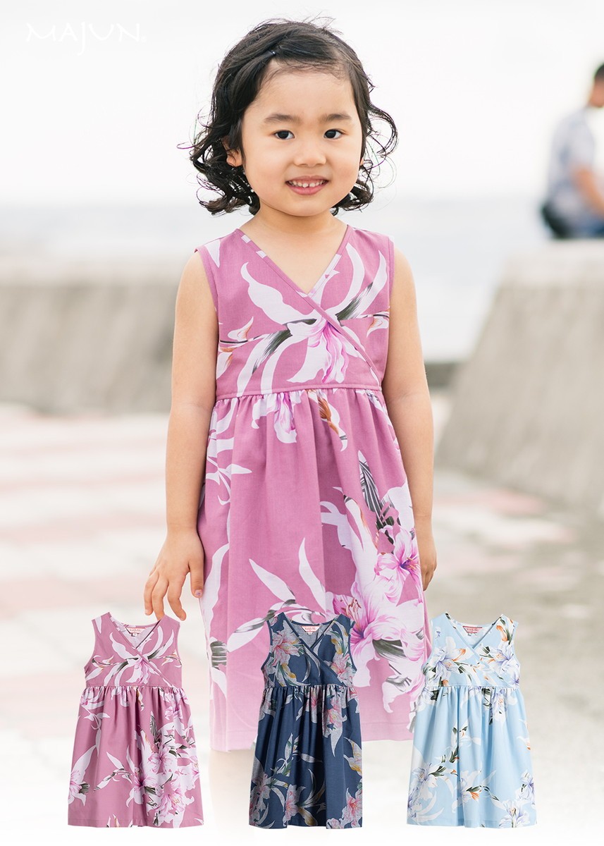 MAJUNかりゆしウェア　2枚セット（女性用Mサイズ＆子供用130センチ） MAJUN（マジュン） かりゆしウェア 沖縄 アロハシャツ かりゆし 結婚式
