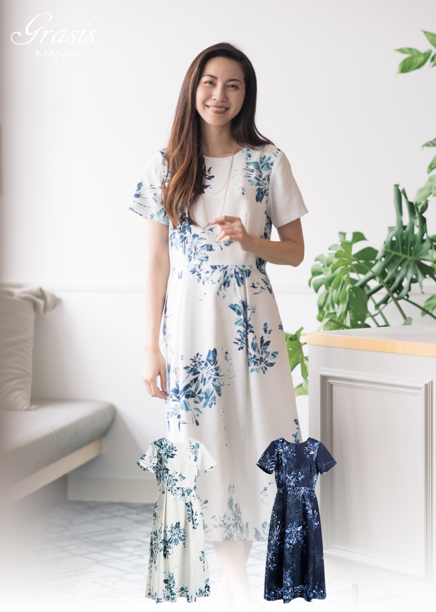 新商品 新型 でいごゆうな かりゆしウェア 結婚式 送料無料 Majun ワンピース 沖縄 かりゆし マジュン